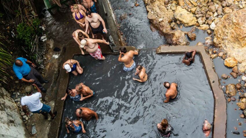 mud bath sugar beach st lucia