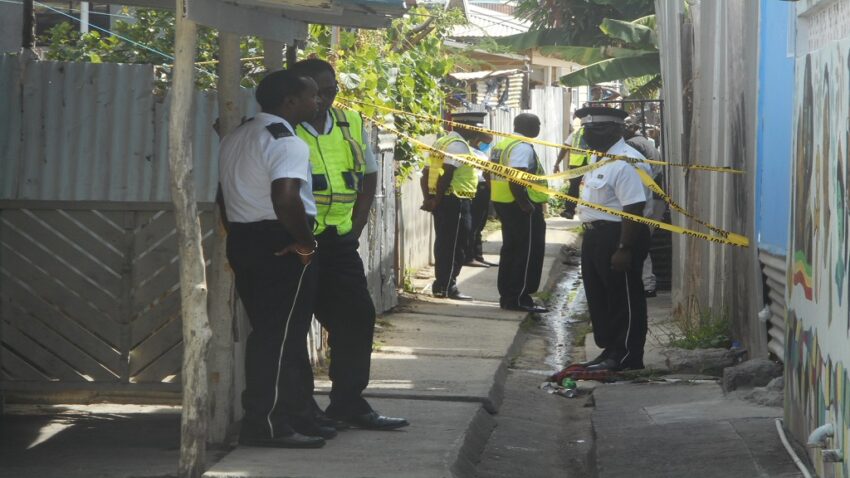 shooting incident in Bruceville, Vieux Fort this morning