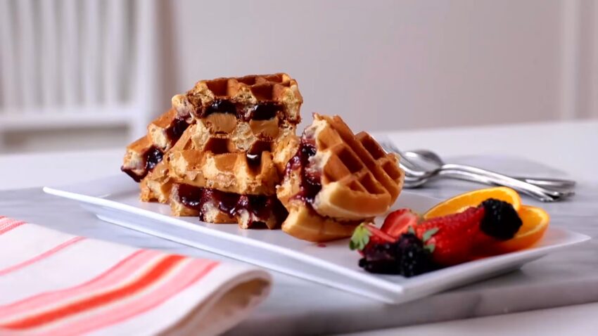 PB&J Waffles