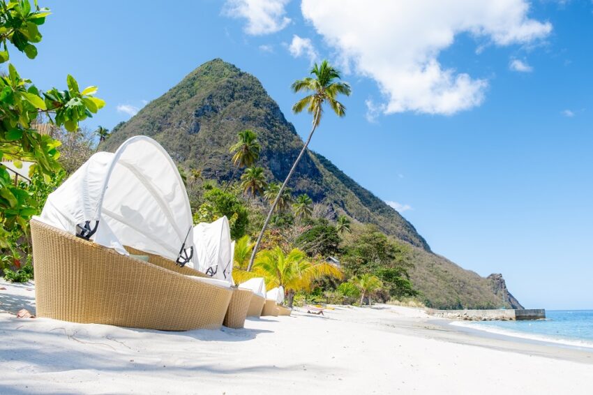 Sugar Beach in Saint Lucia