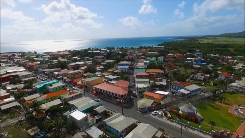 St. Lucia’s Vieux Fort sits beside the blue coast